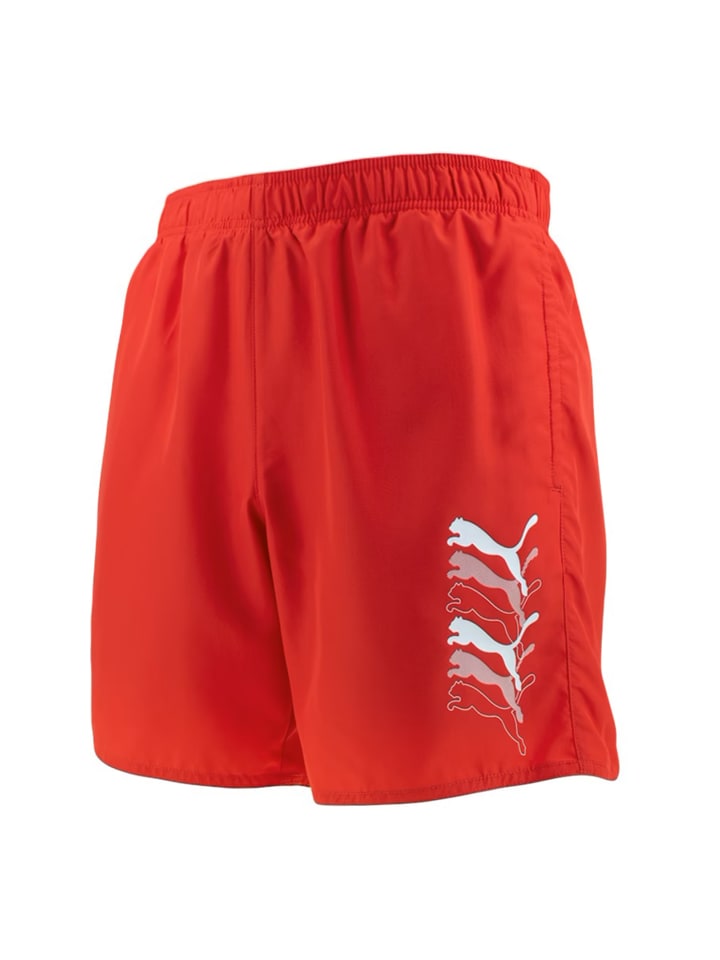 Puma Badehose PUMA SWIM MEN CATS MID SHORTS in Red günstig kaufen