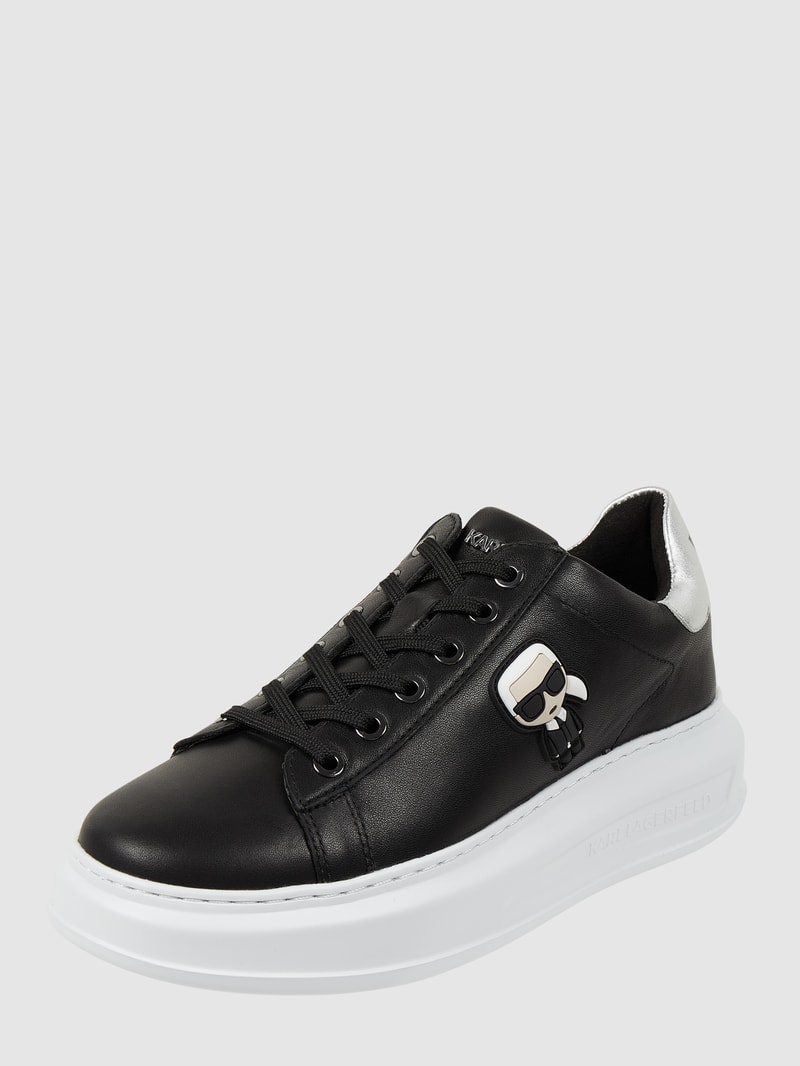 Sneaker aus Leder Modell 'Kapri' in schwarz
