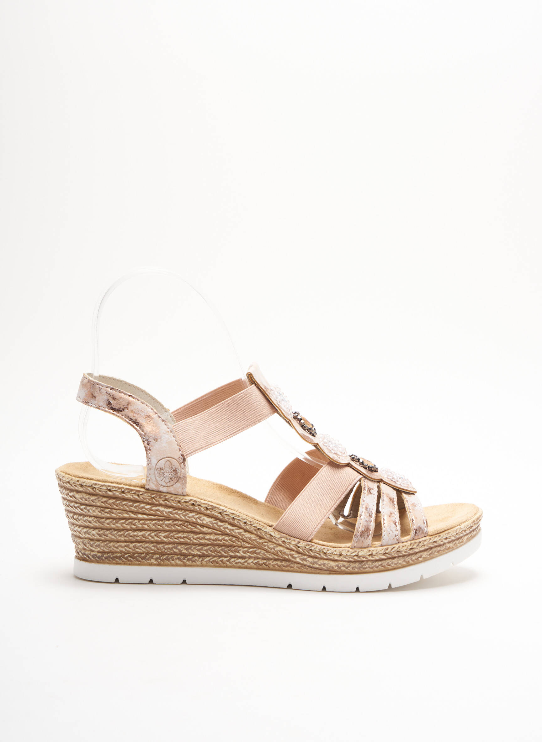 Rieker Sandales Nu Pieds Femme couleur rose