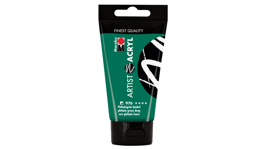 Marabu Artist Acryl, Phthalogrün dunkel 976, 75 ml 75 ml