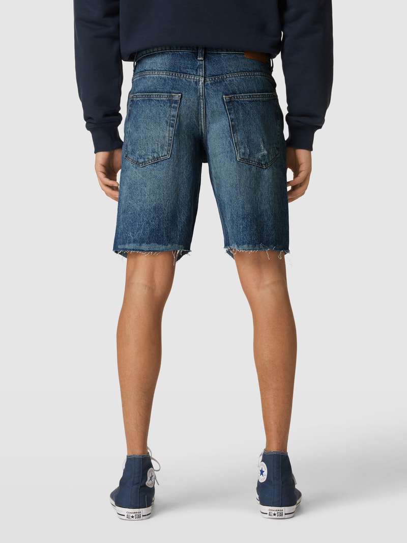 Jeansshorts im Destroyed-Look Modell 'EDGE' in jeans