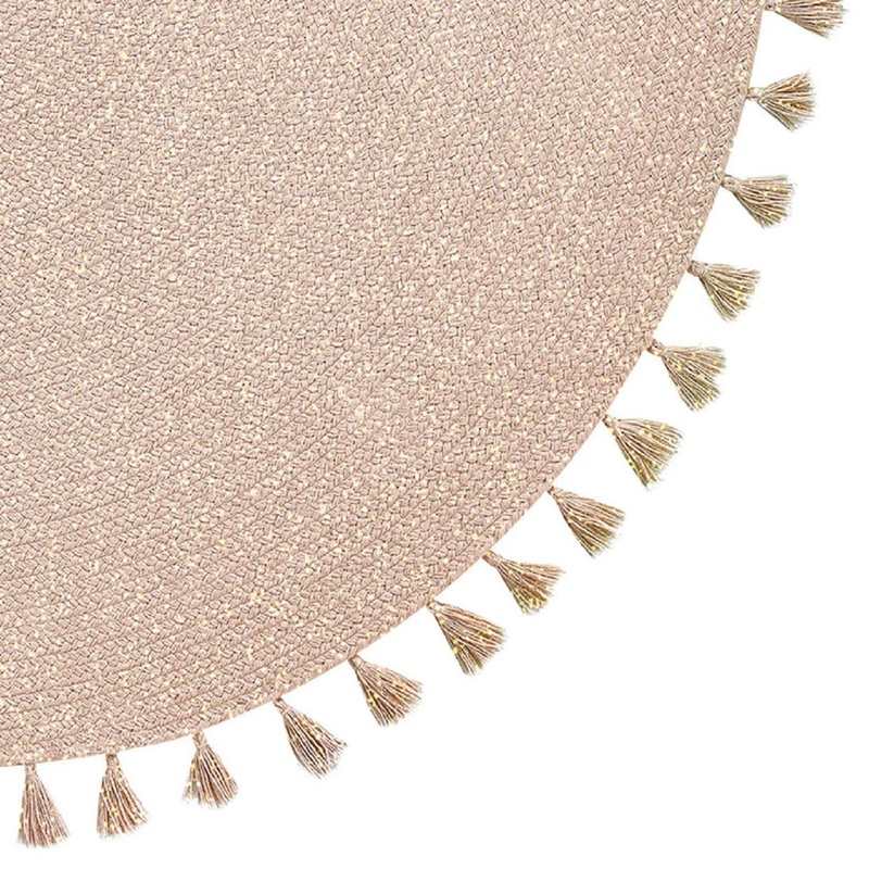 Tapis avec pompons 140cm HELOISE