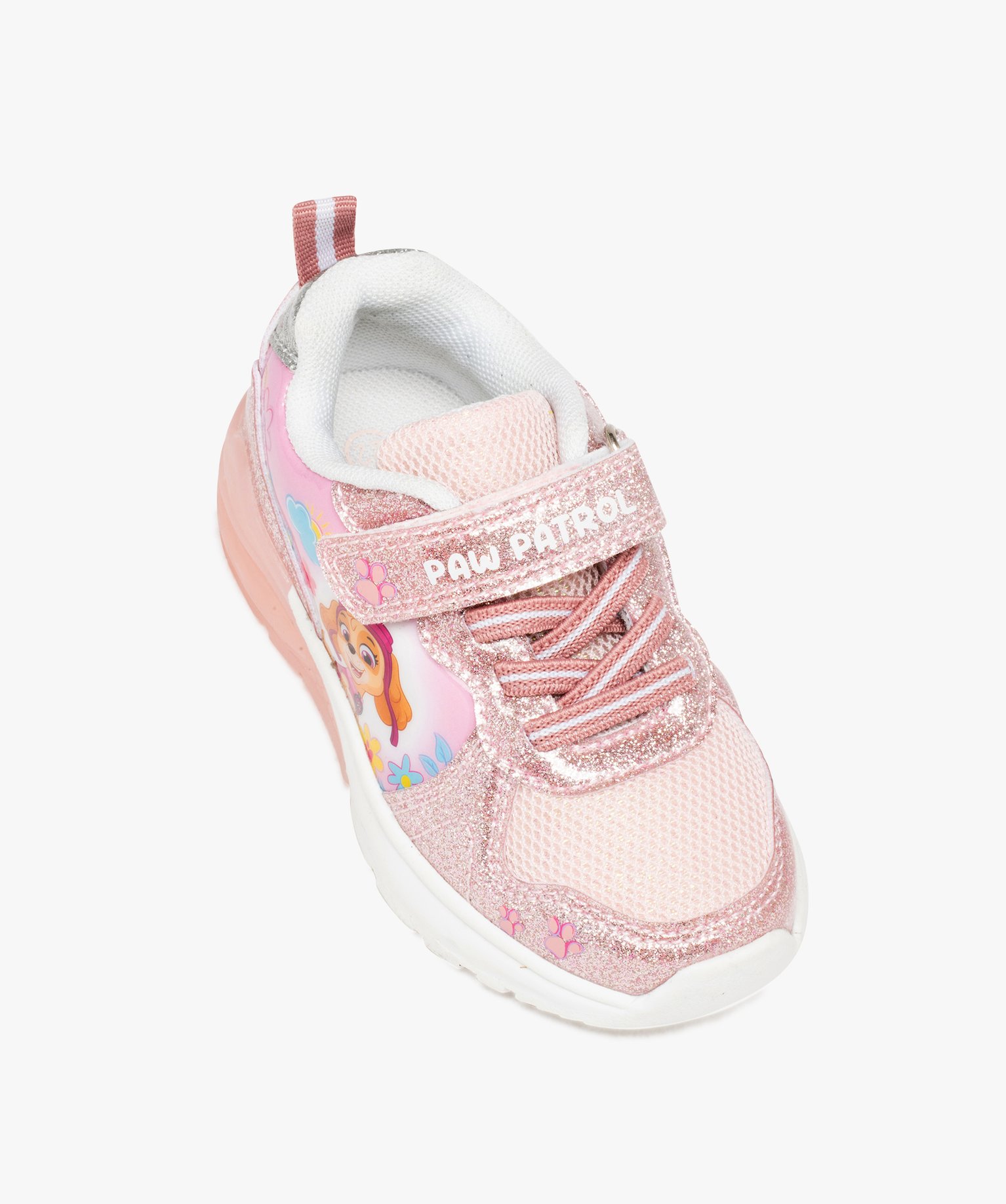 Baskets bébé fille à paillettes - Pat Patrouille rose | GEMO
