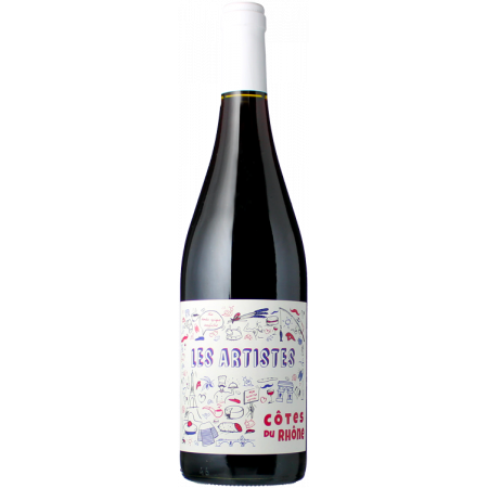 CÔTES DU RHÔNE - LES ARTISTES ROUGE 2022 - LOW 11,5° - RHONEA