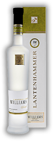 Lantenhammer Williamsbrand unfiltriert naturtrüb Lantenhammer Williamsbrand unfiltriert naturtrüb Dieser exzellente Williamsbirnen Edelbrand begeistert durch Aromafülle. 0,5	 Liter - Vol 42%