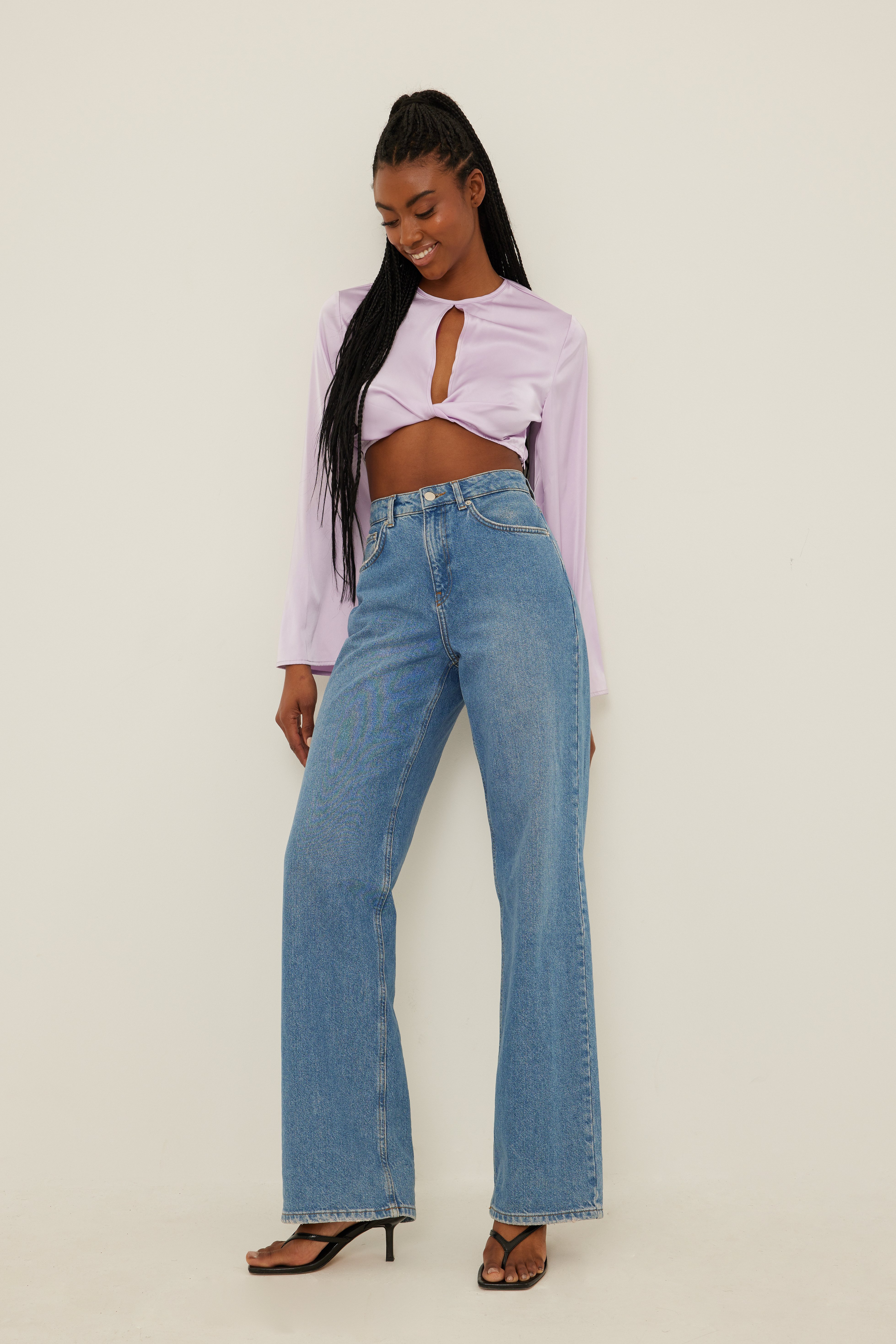 Bauchfreie Bluse