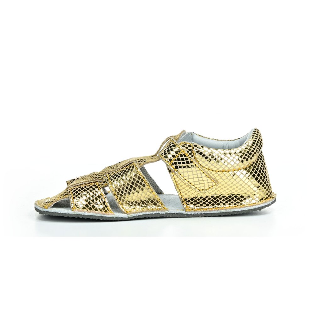 Ef Gold Glitter Barfußsandalen