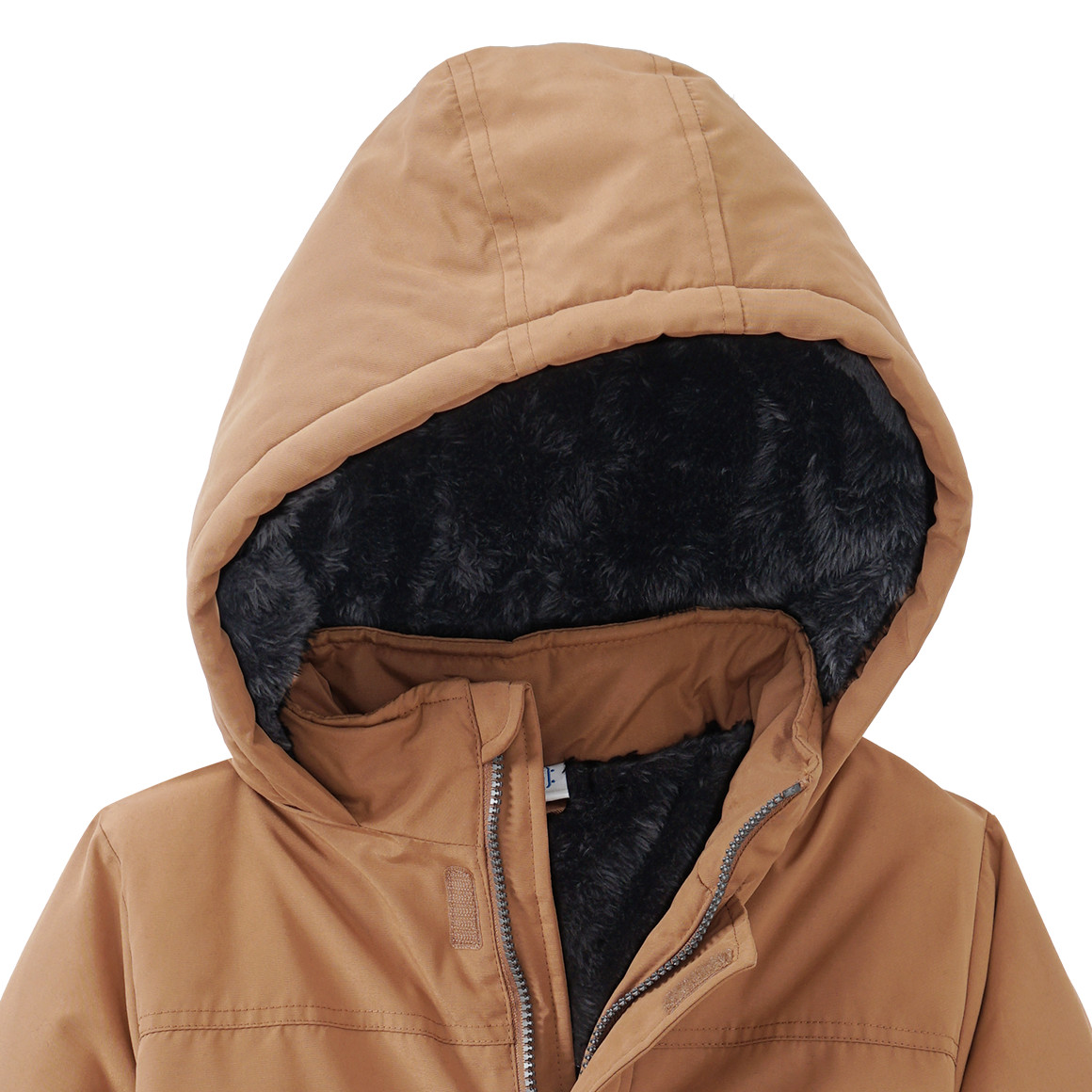 Jungen Parka mit Teddyplüsch