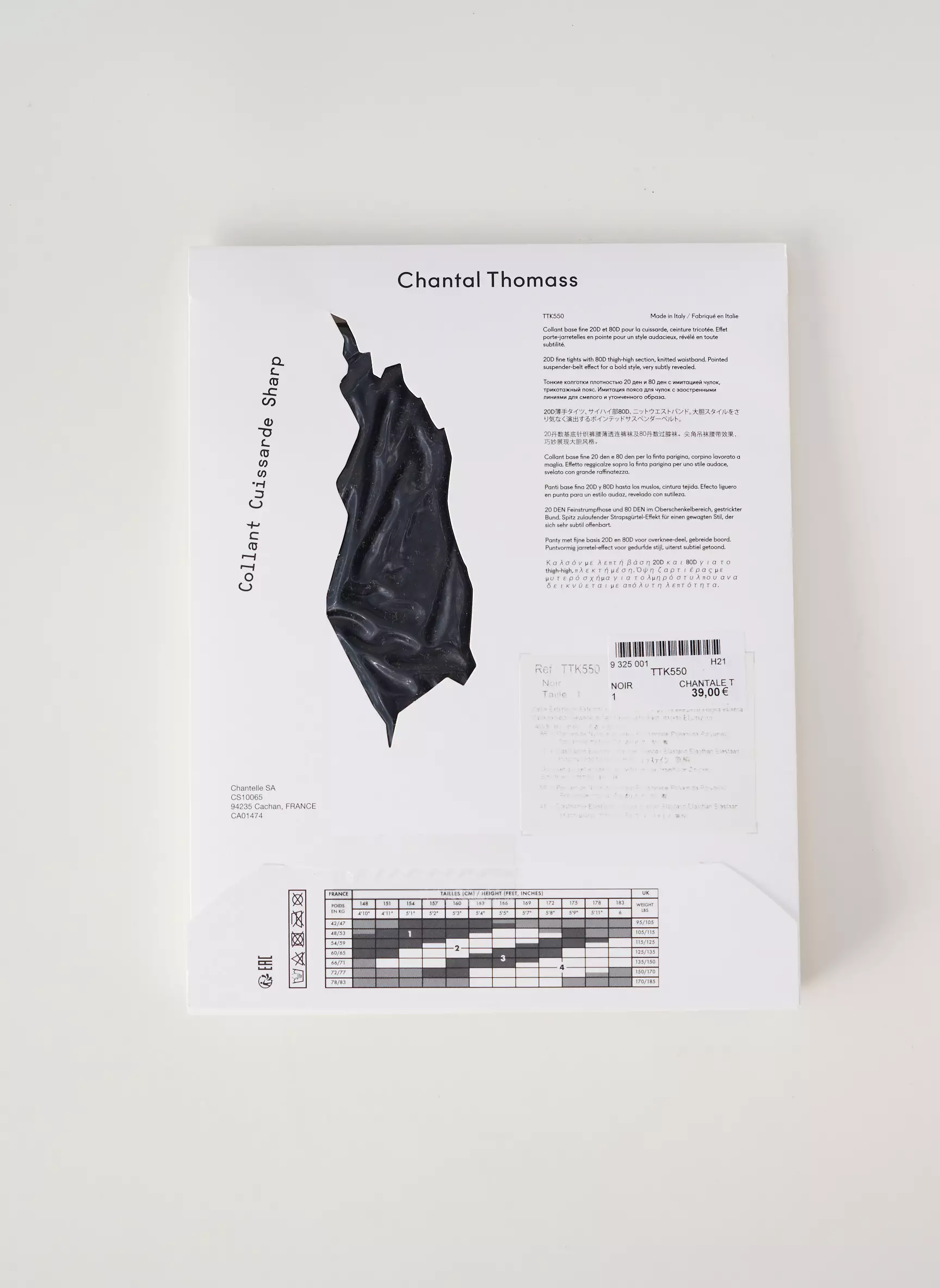 Chantal Thomass Collant Femme couleur noir