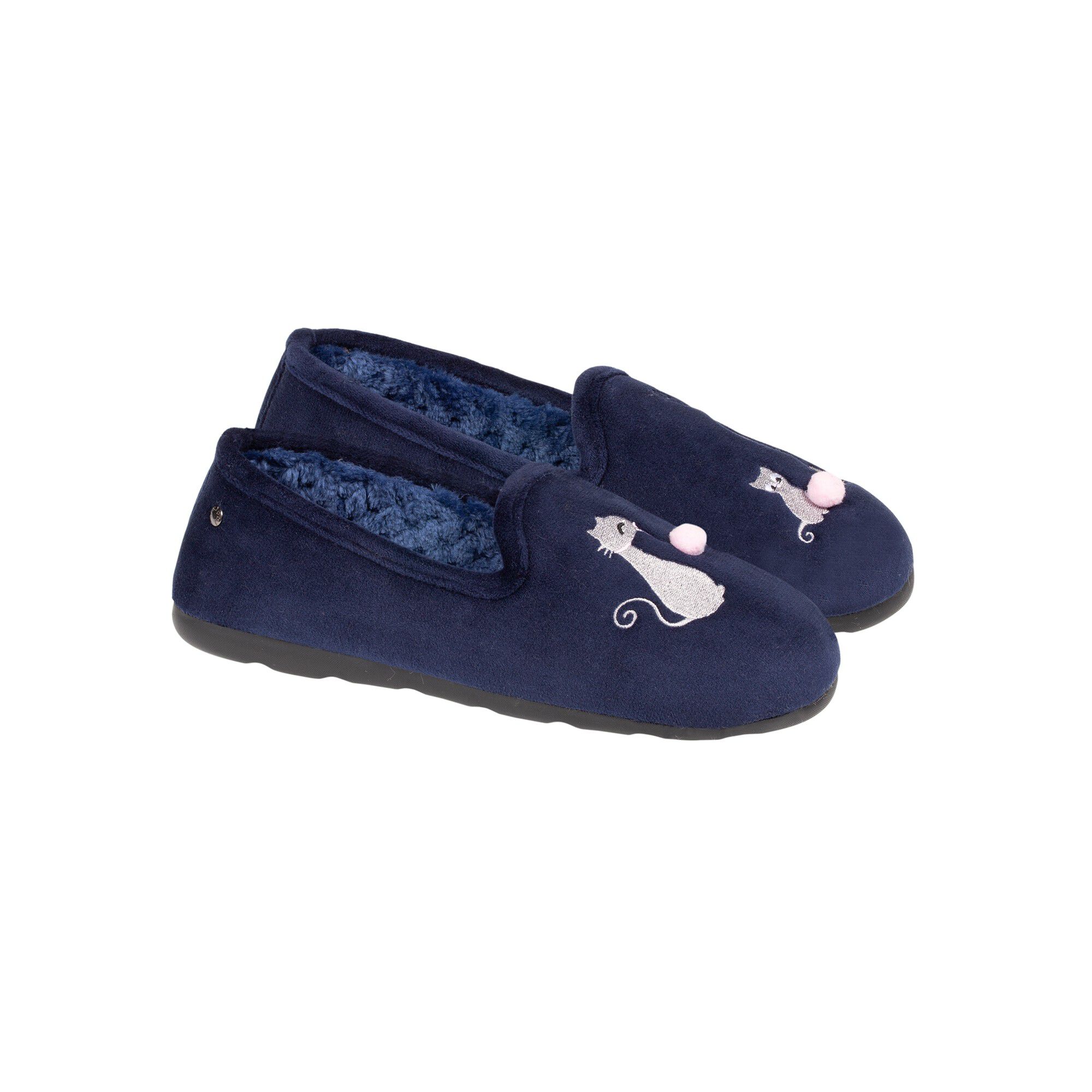 Chaussons forme slippers motif chat – semelle ergonomique ISOTONER
