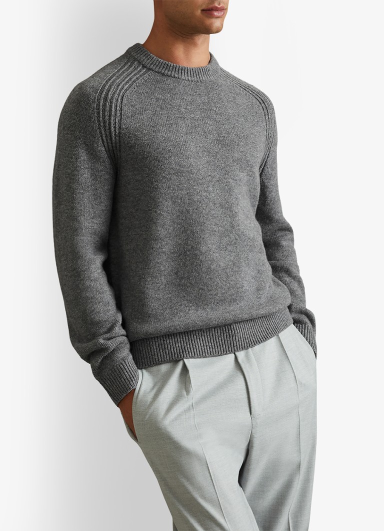 Reiss Cloud fine-knit wool pullover