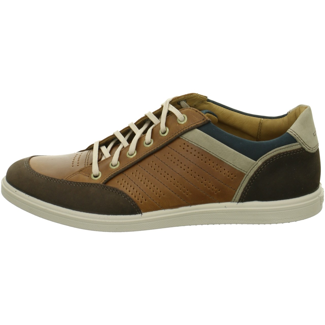 JOMOS Sneaker braun cappuccino/cognac Nubuk/Glattl