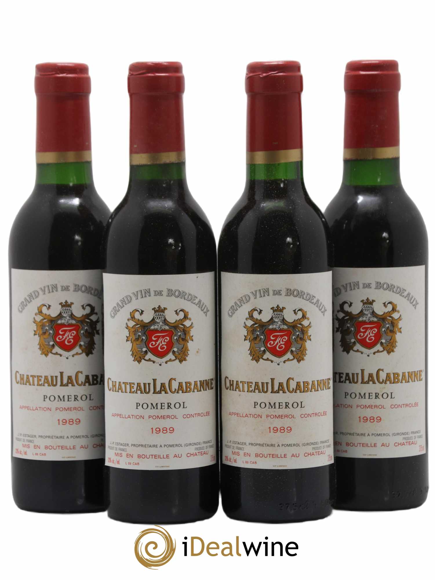Pomerol La Cabanne 1989 - Lot de 24 Demi-bouteilles