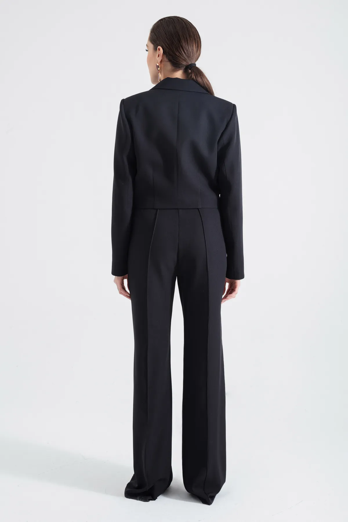Lafaba  Schwarzes Jacken- und Hosen-Set für Damen