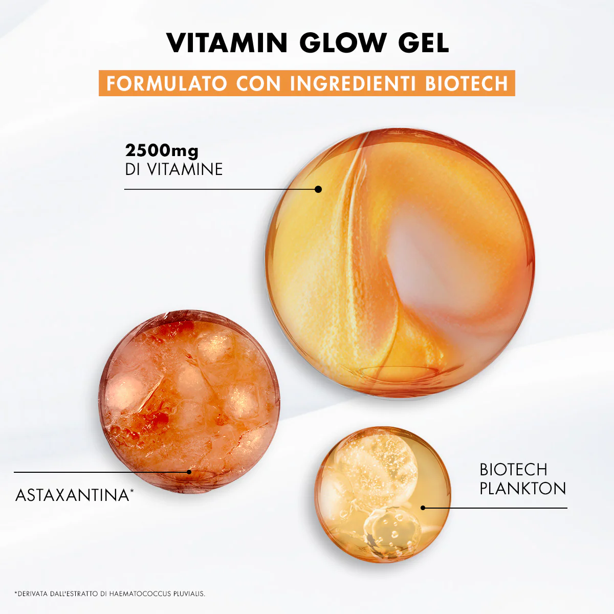 Aquasource Vitamin Glow Gel - Återfuktande ansiktsgel, Ljusgörande ansiktsgel, Anti-blemish ansiktsgel, First Signs ansiktsgel