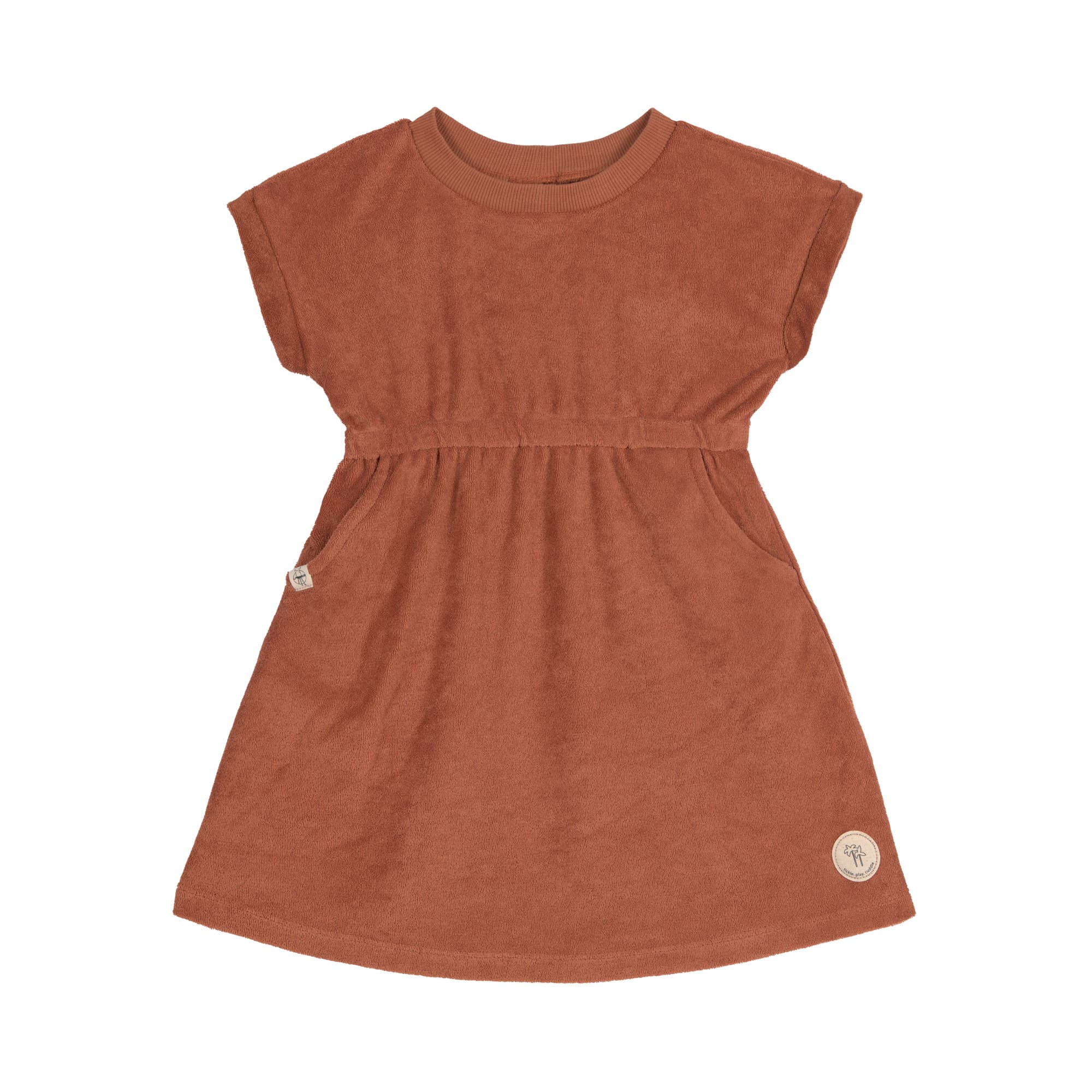 Frottee Kleid Kinder, Rostrot
