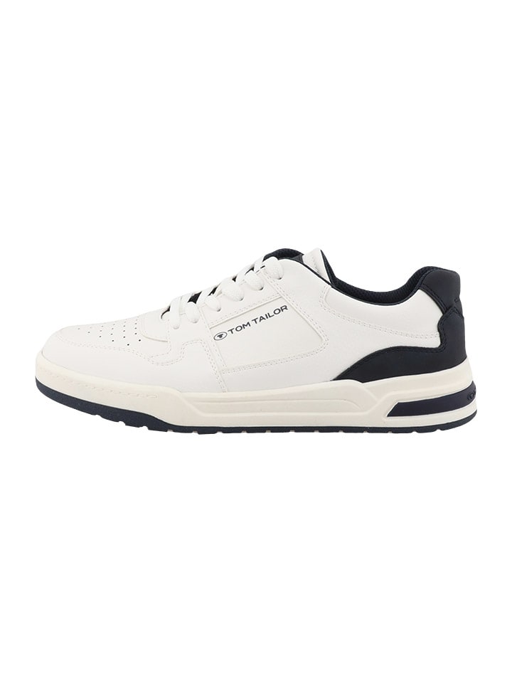 Tom Tailor Sneakers in Weiß/ Dunkelblau günstig kaufen