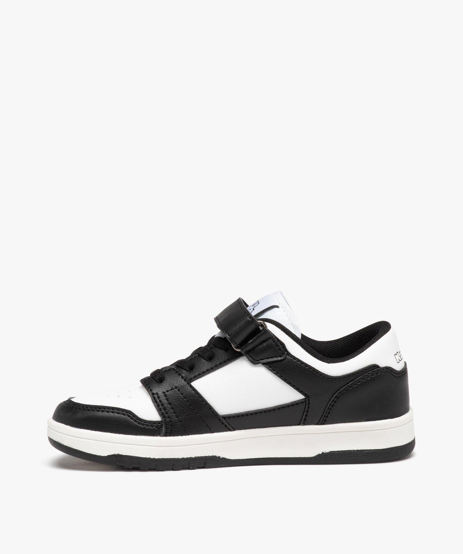 Baskets Garçon bicolores à lacets et à scratch - Kappa blanc | GEMO