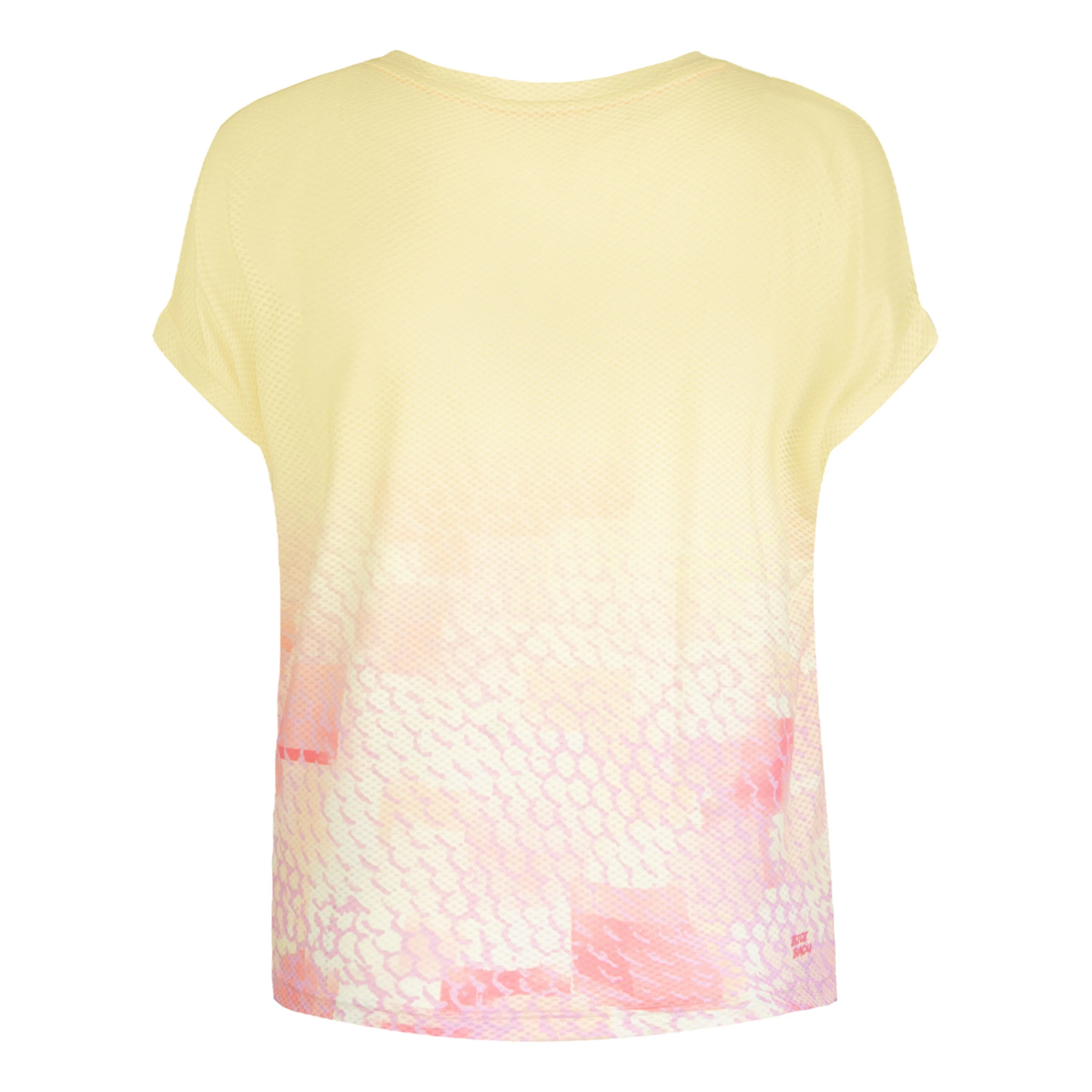 Nadra Tech T-Shirt Damen - Gelb, Rosa