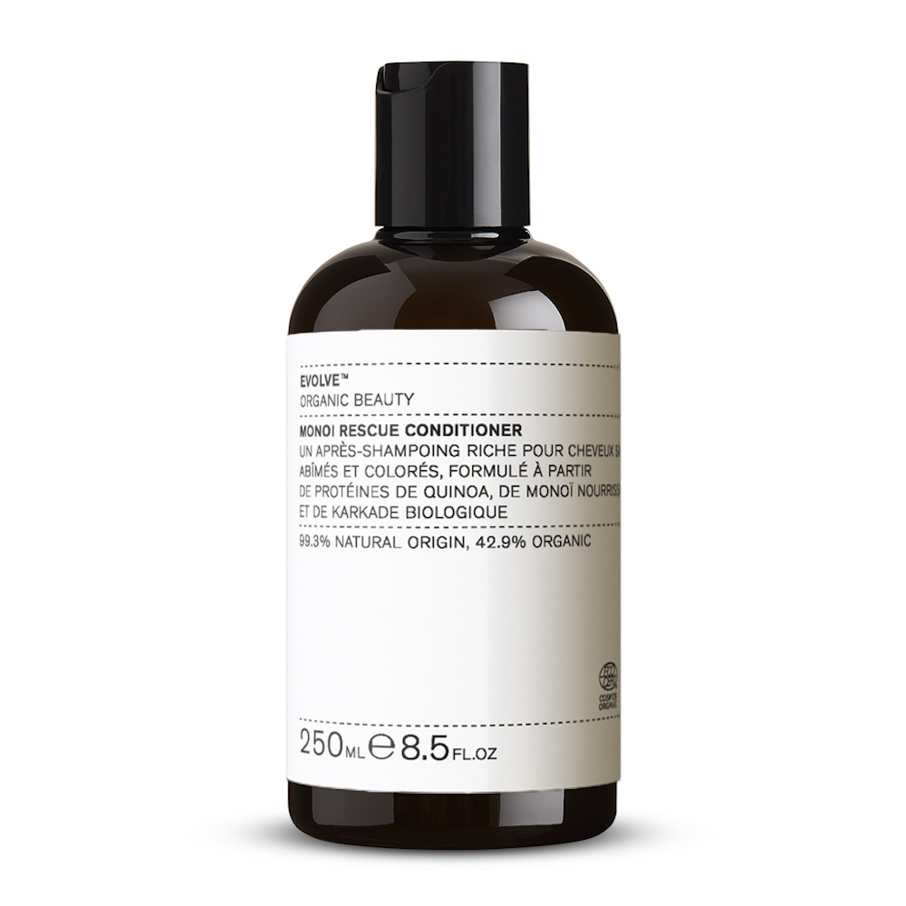evolve organic beauty Evolve, Monoi Rescue Conditioner 250ml Après-Shampooing Bio chveux normaux à secs