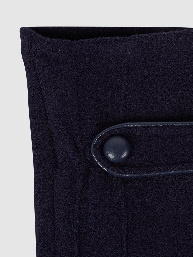 Touchscreen-Handschuhe mit Zierriegel in marineblau