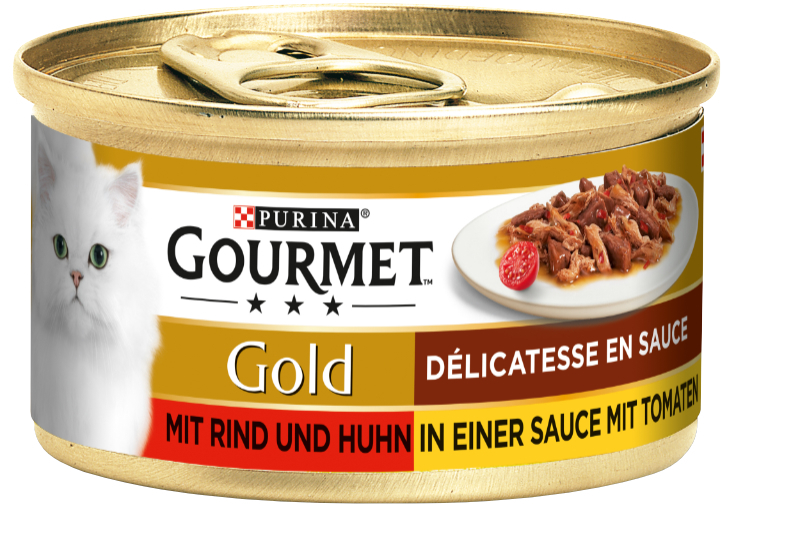 GOURMET Nassfutter GOURMET Gold Délicatesse en Sauce 12x85g