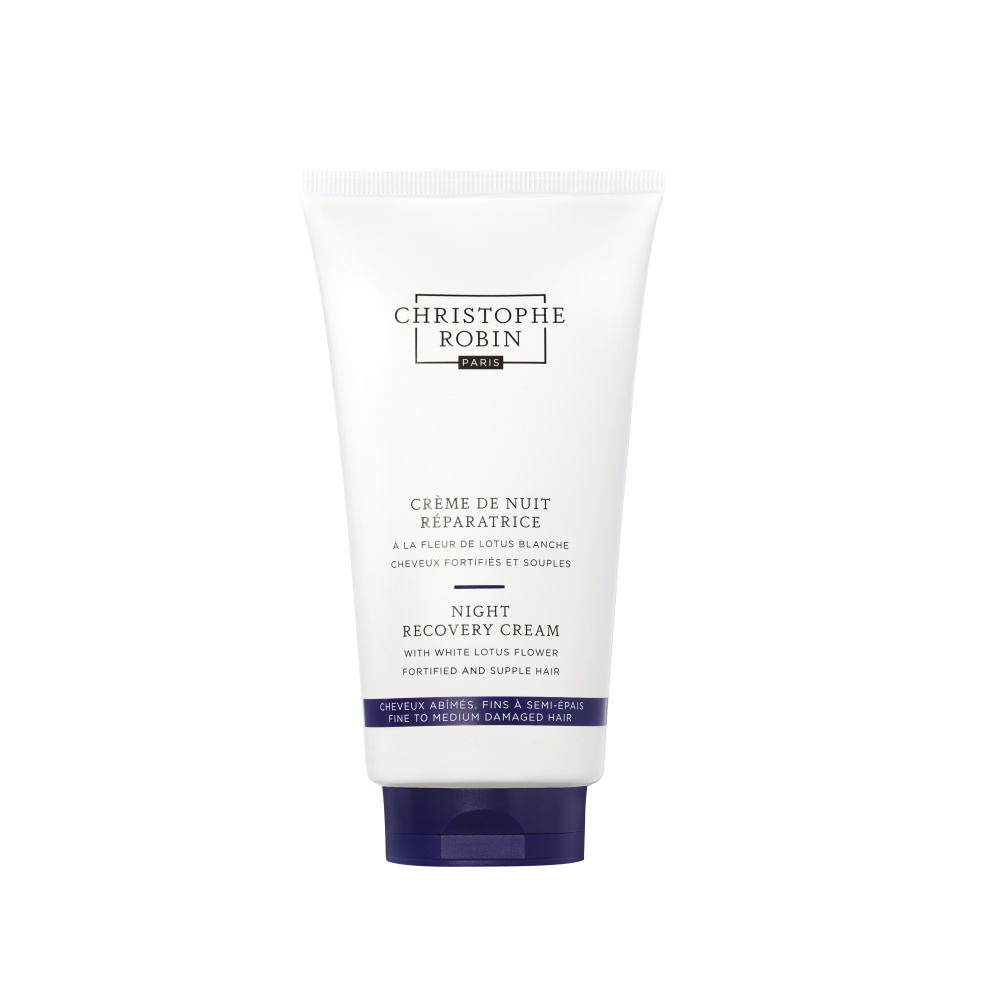 christophe robin Crème de nuit réparatrice à la fleur delotus blanche Creme
