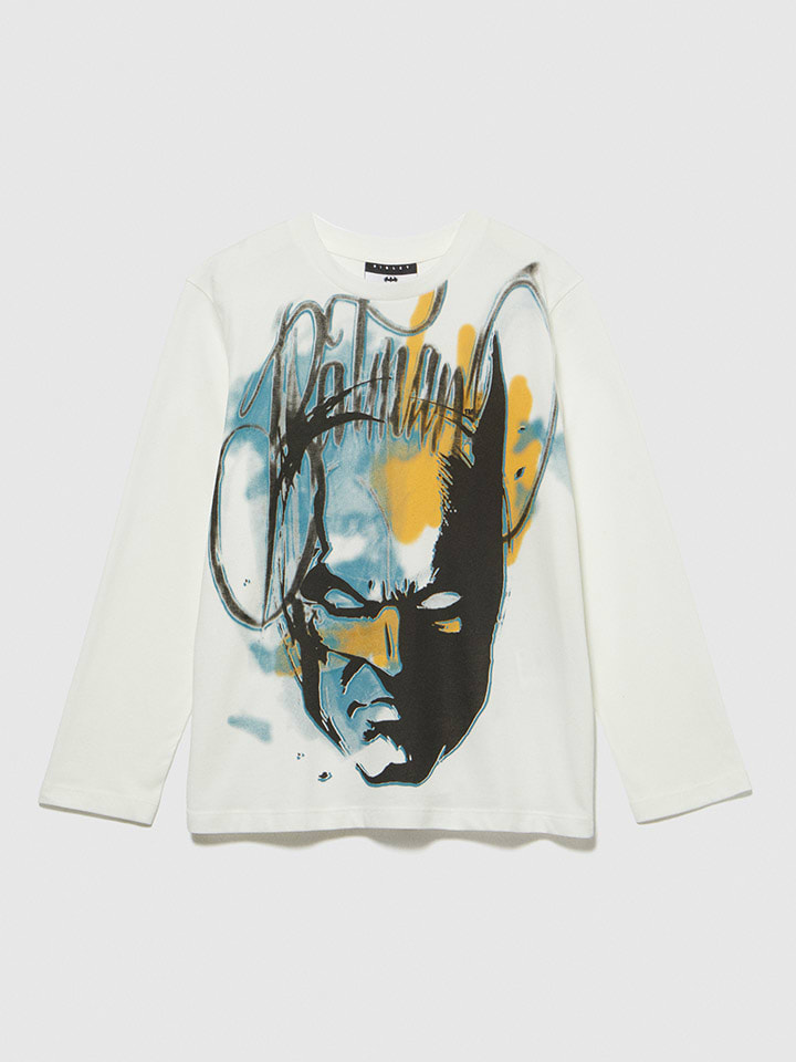 Sisley Longsleeve in Weiß/ Bunt günstig kaufen
