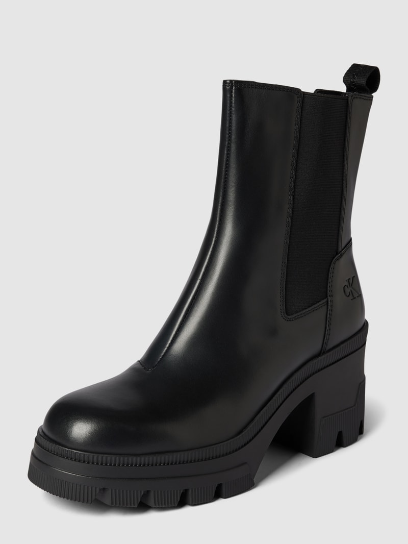 Chelsea Boots mit Blockabsatz Modell 'CHUNKY HEELED' in black