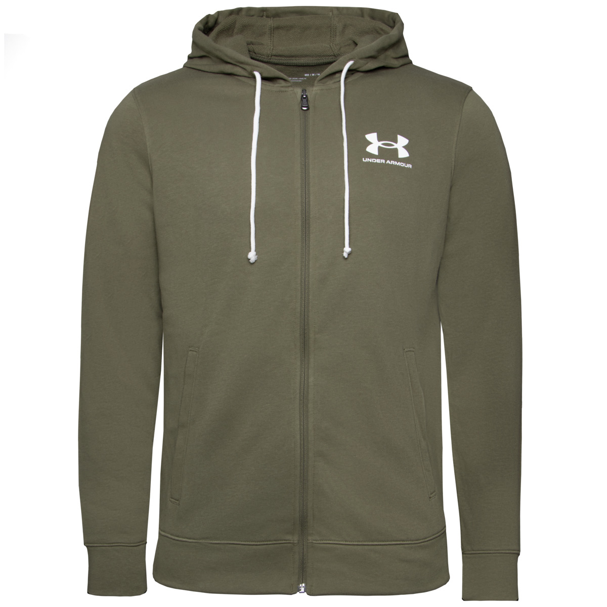 Under Armour Rival Terry LC Full Zip Sweatjacke gruen
