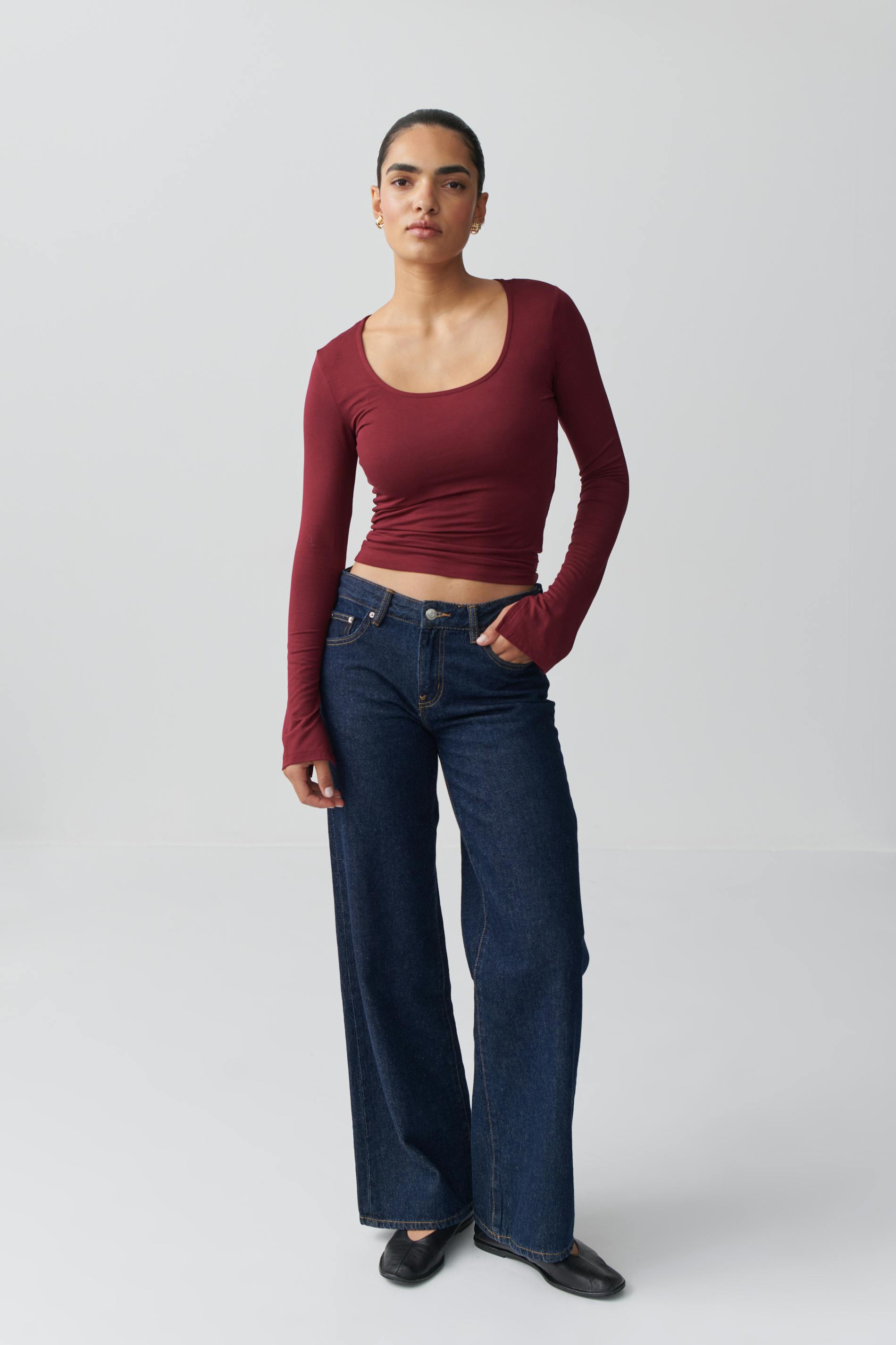 Soft touch jersey top
