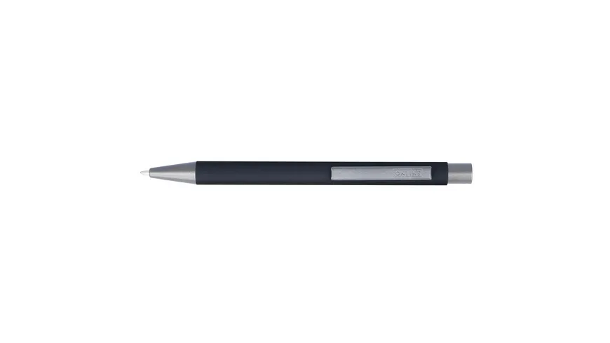 ONLINE Kugelschreiber Soft Metal Pure Black Feder M