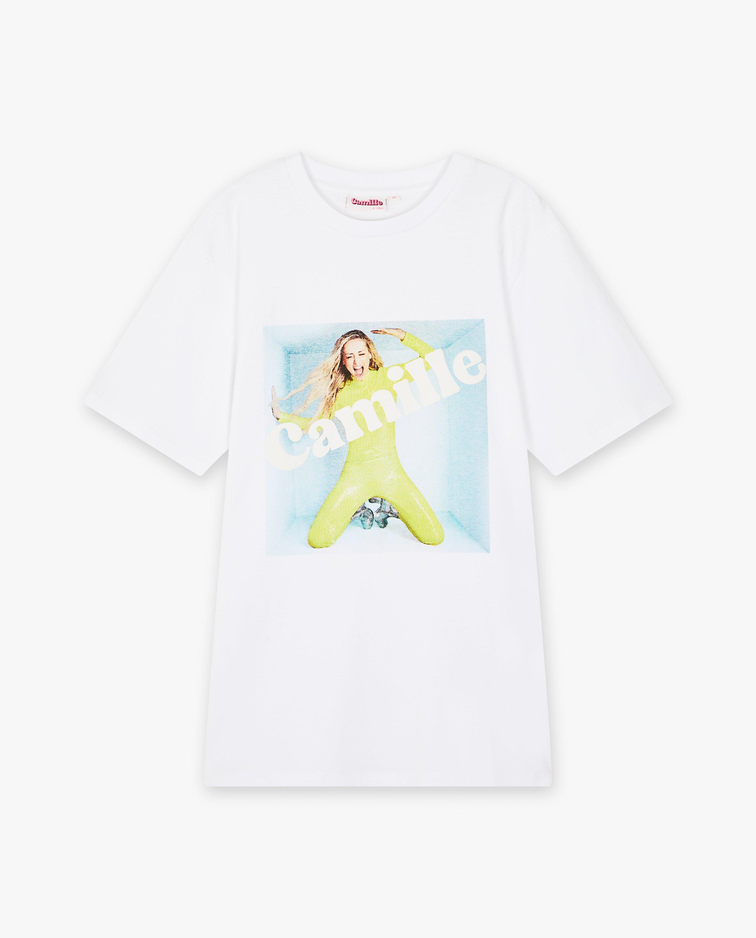 CAMILLE biopamut póló, XS-XL fehér