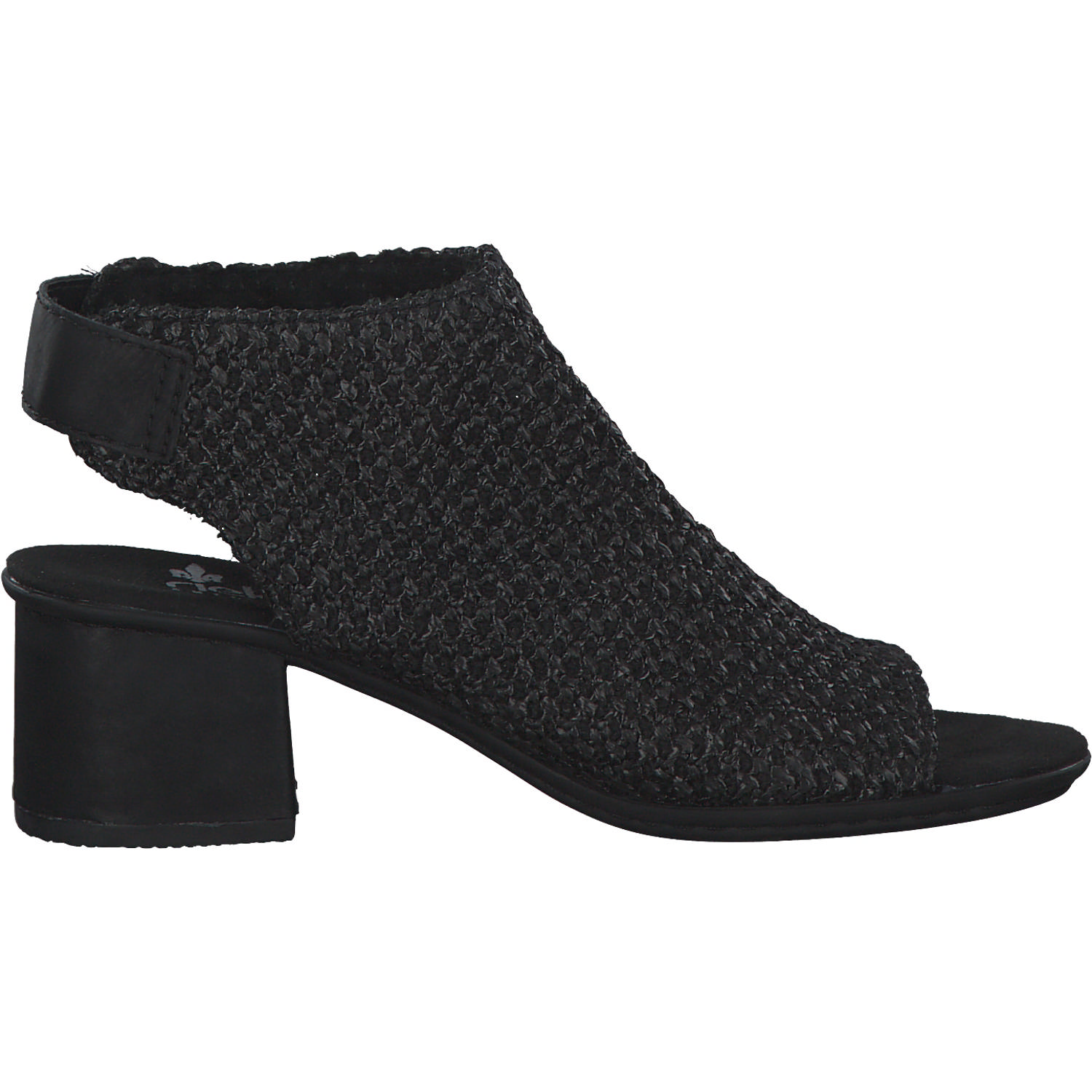 Rieker 64670, Plateau-Sandaletten, Damen, Schwarz
