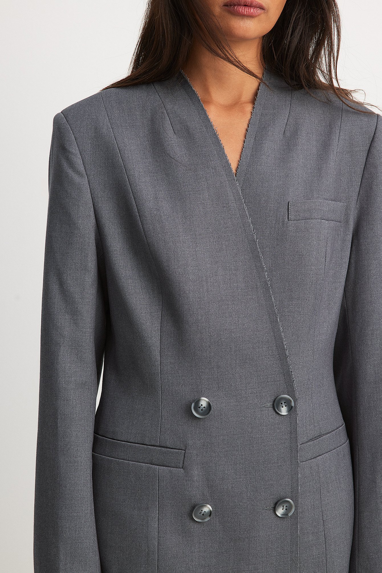 Gerades Oversize-Blazerkleid