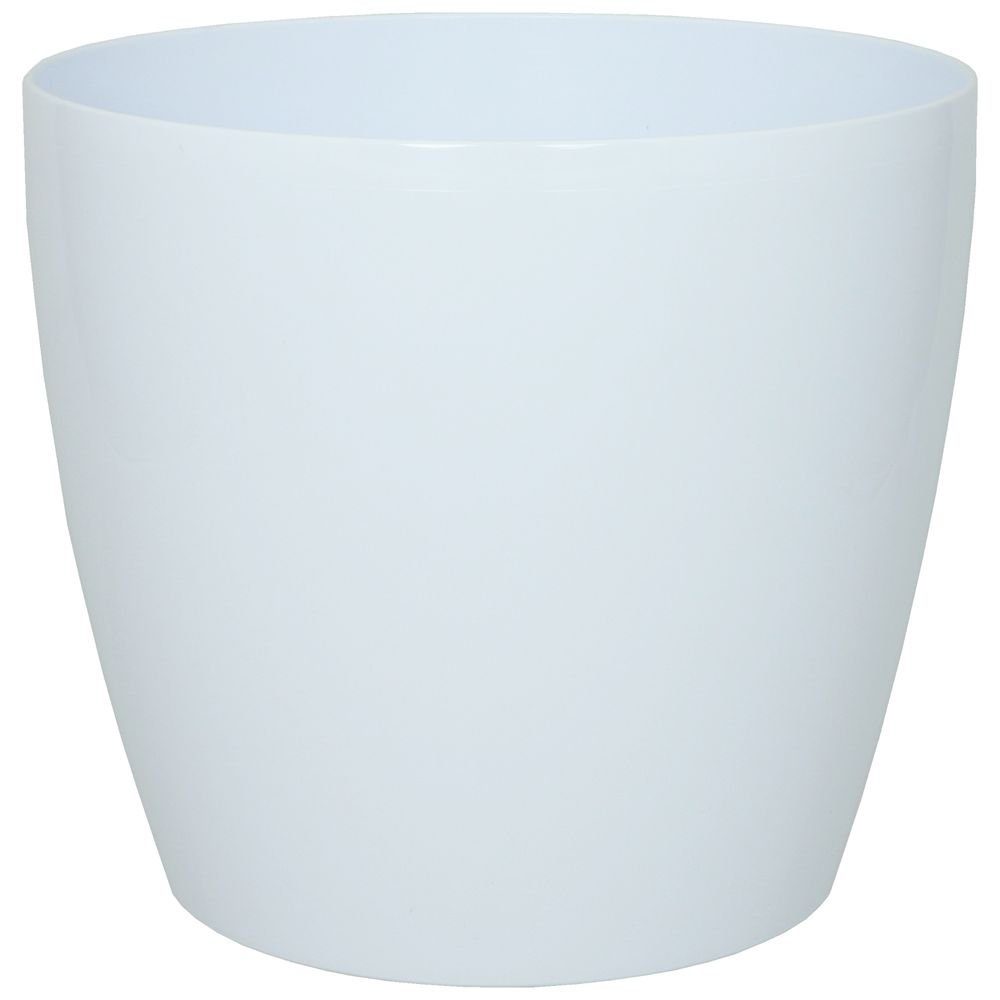 Heimwerkercenter Übertopf MePla - Übertopf Magnolia - wetterfestes Pflanzgefäß - UV-beständiger Blumenkübel - Pflanzentopf - Kübel - ø12 cm - weiss