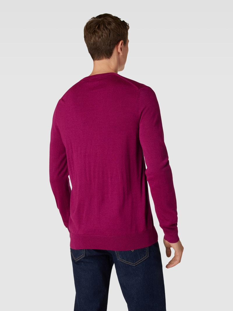 Strickpullover in pink meliert