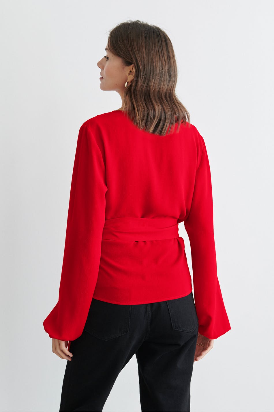 Ally tie blouse