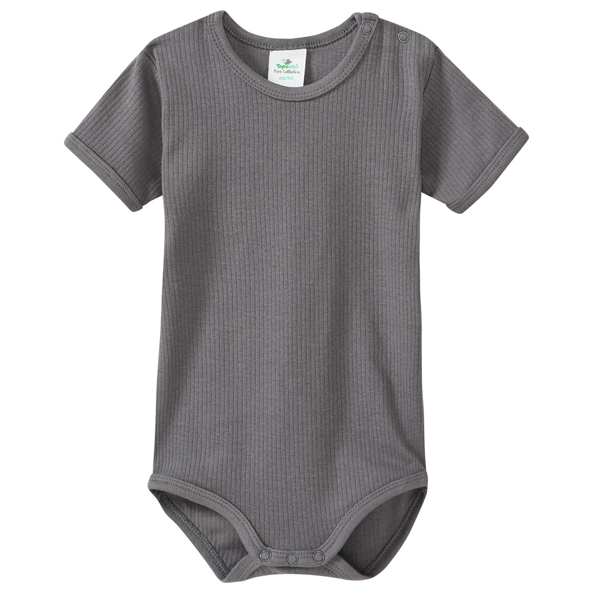 3 Baby Bodys mit Rippstruktur