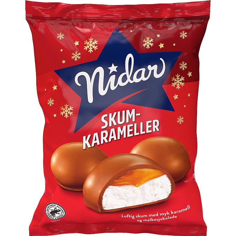 Nidar Skumkarameller 190 g Nidar