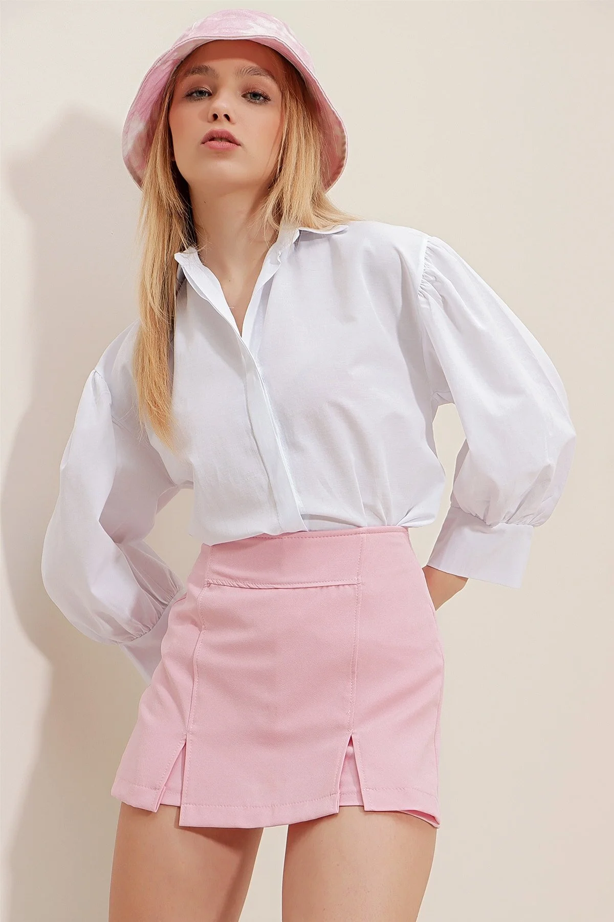 Trend Alaçatı Stili  Hemd - Weiß - Regular Fit