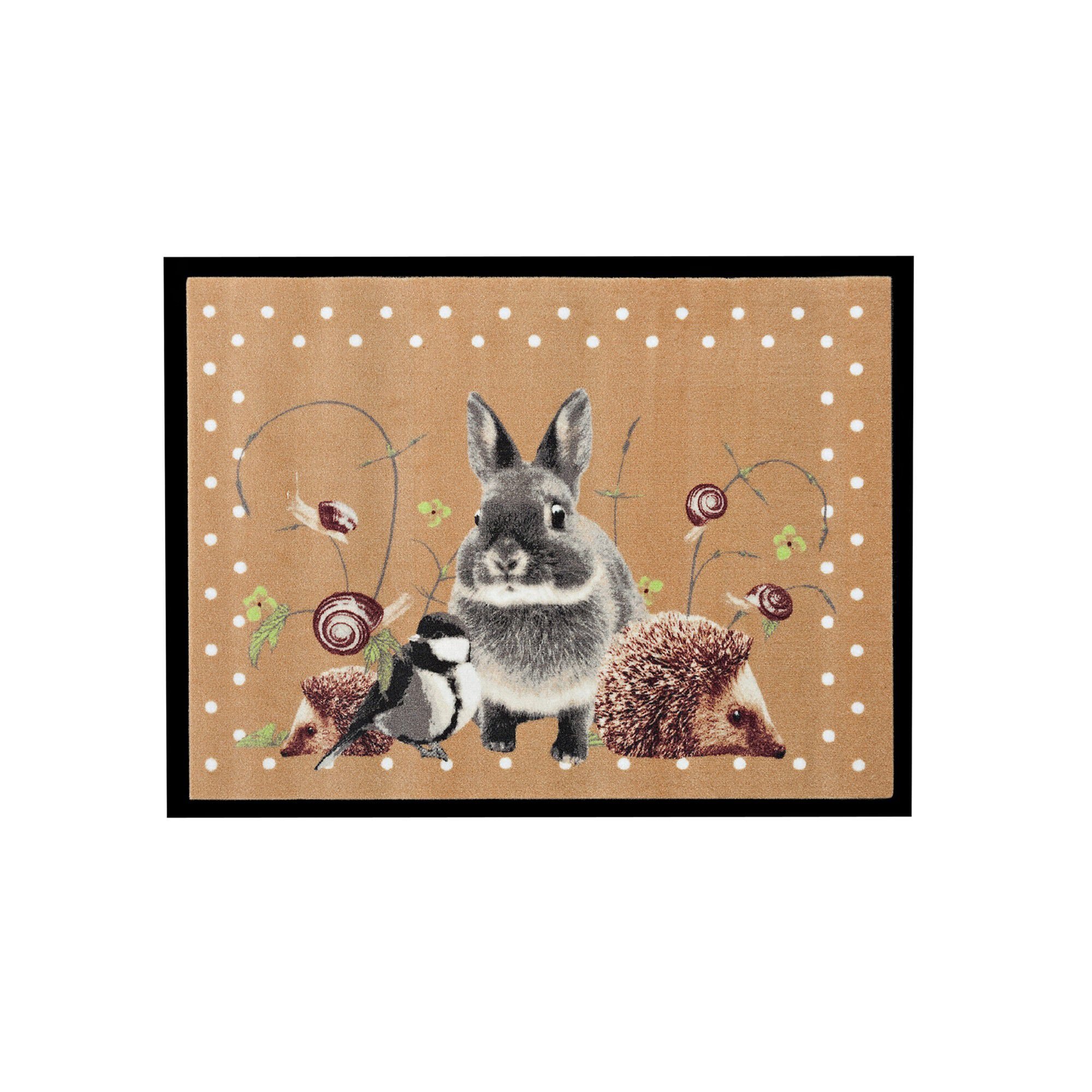 Tapis anti-poussière motif lapin