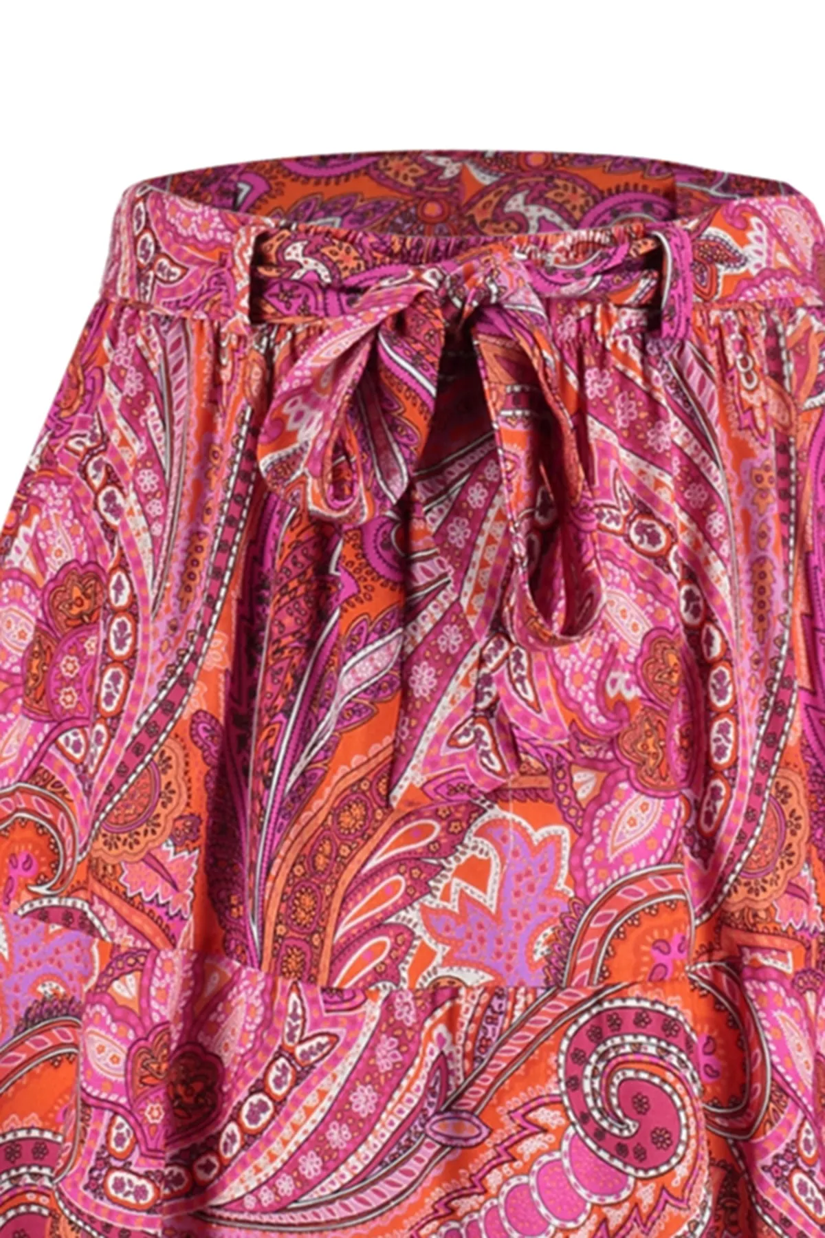 Trendyol Collection  Rosa Minirock aus gewebtem Viskosestoff mit Schalmuster TWOSS23ET00162