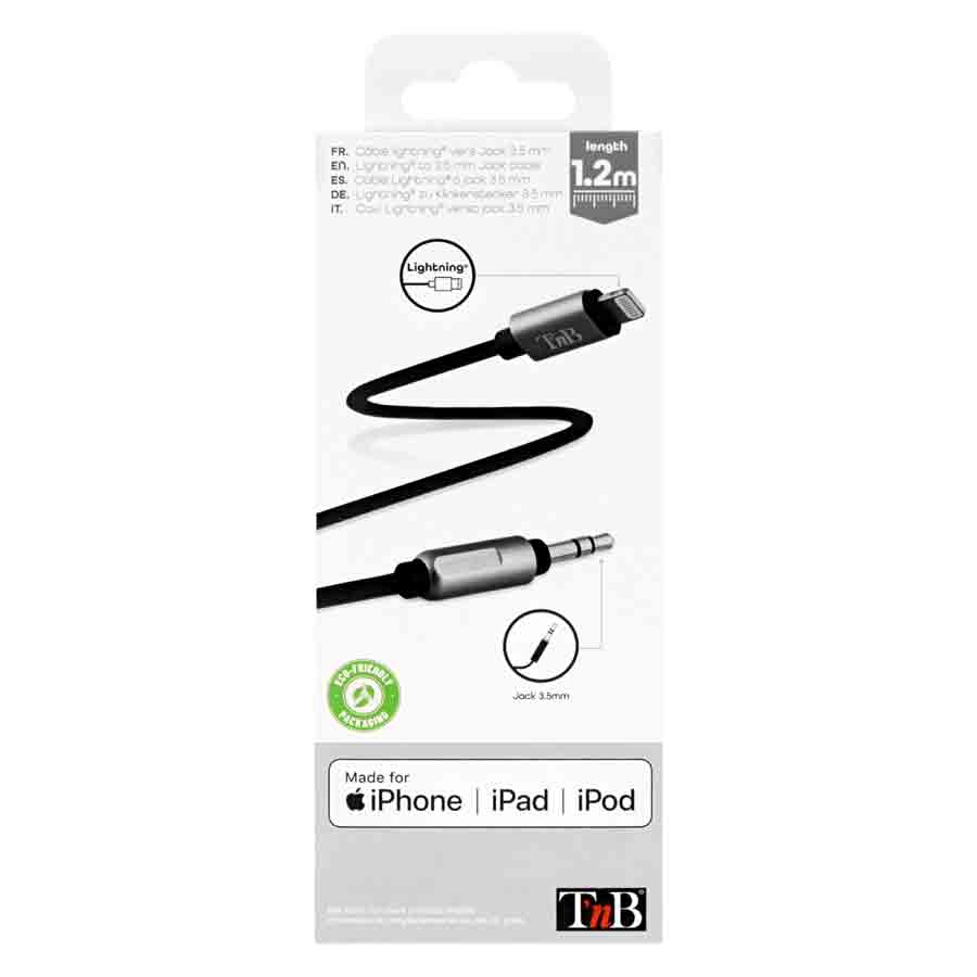 Lightning-Kabel mit 3,5 mm AUX-Klinke, von t'nb, 1 Stück - ATU