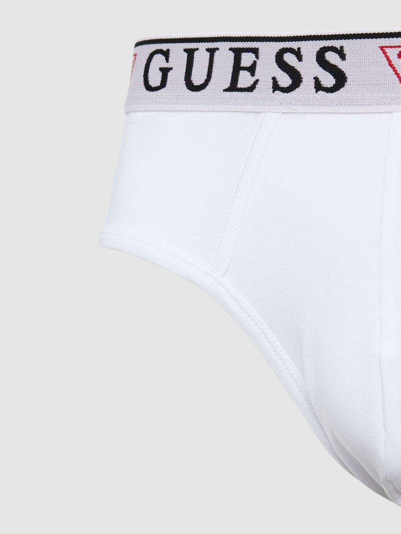 Slip mit elastischem Bund Modell 'BRIAN HERO' im 3er-Pack in weiß
