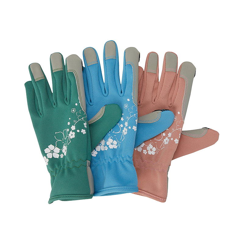 Blossom Hagehansker str. 7, nubuck & stretch
