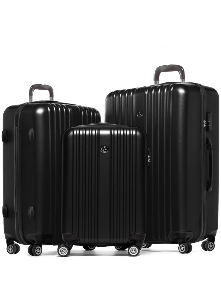 FERGÉ Kofferset Hartschale 3-teilig Hartschale 3 teilig Koffer Set TOULOUSE in schwarz günstig kaufen onesize
