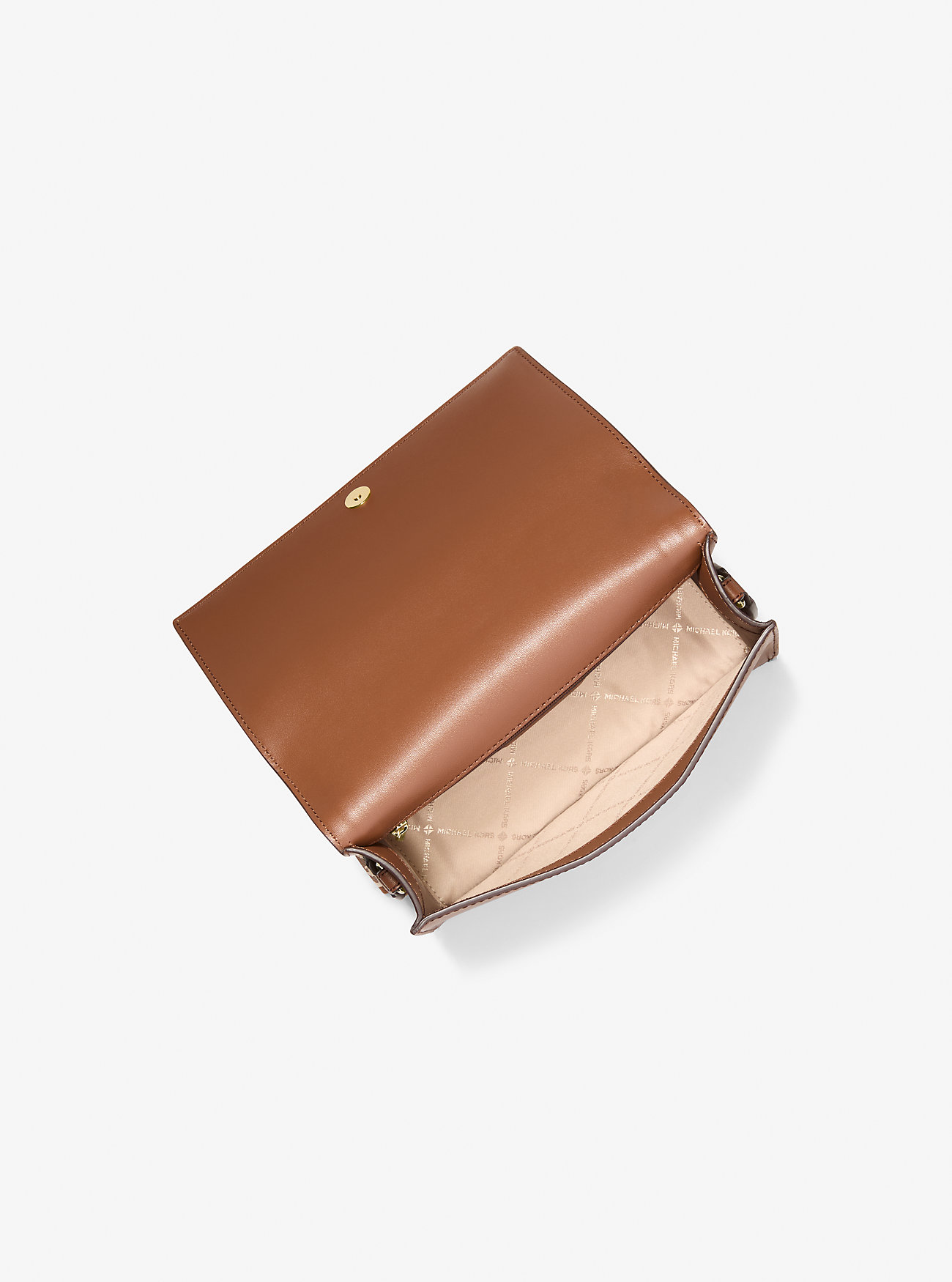 Jet Set Stor Skulderveske med Signaturlogo – VANILLA/BAGASJE