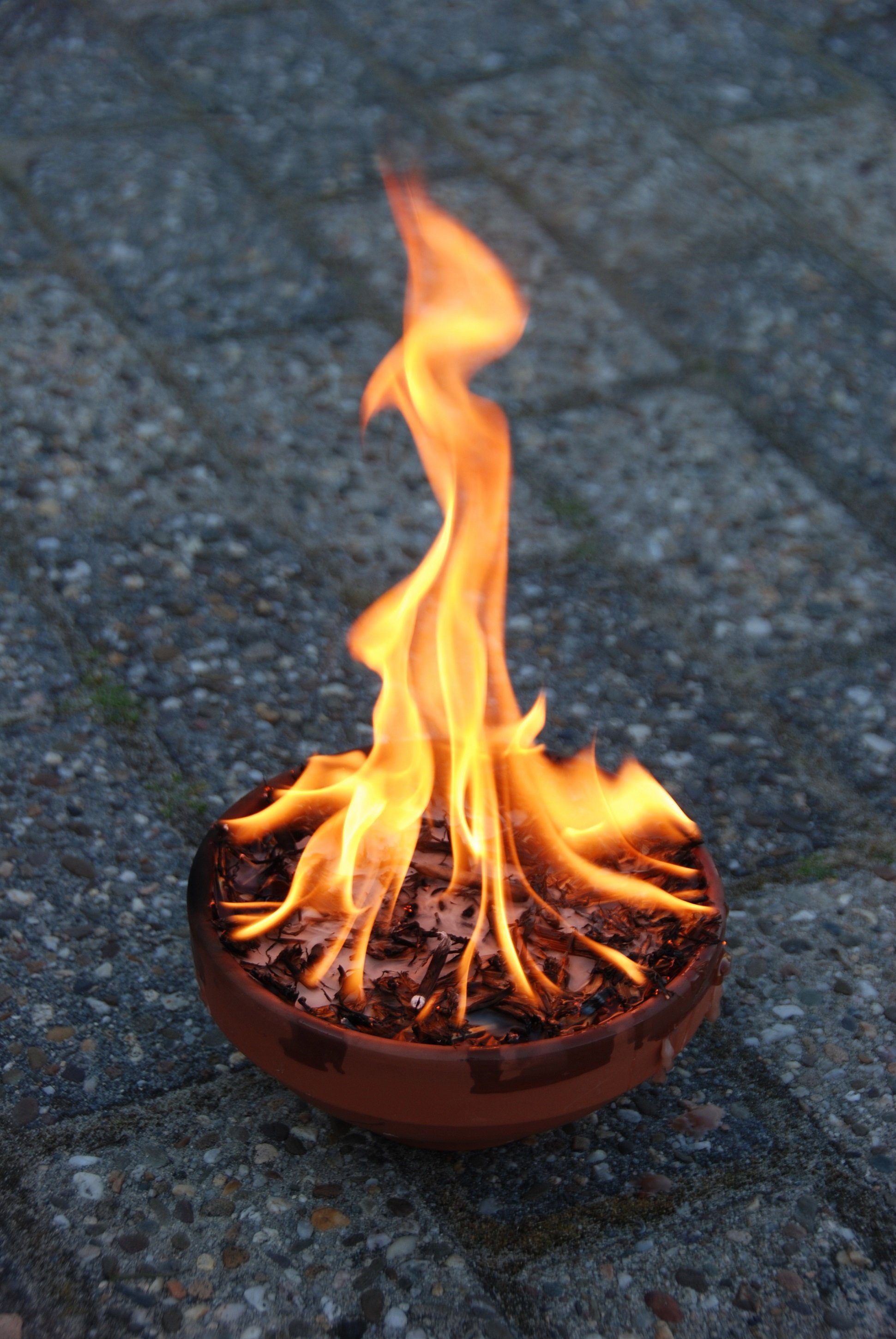 esschert design Feuerschale Esschert Design Teracotta Feuertopf Einsatz Feuer Feuerschale Feuerkorb Fackel, (Feuertopf Einsatz)