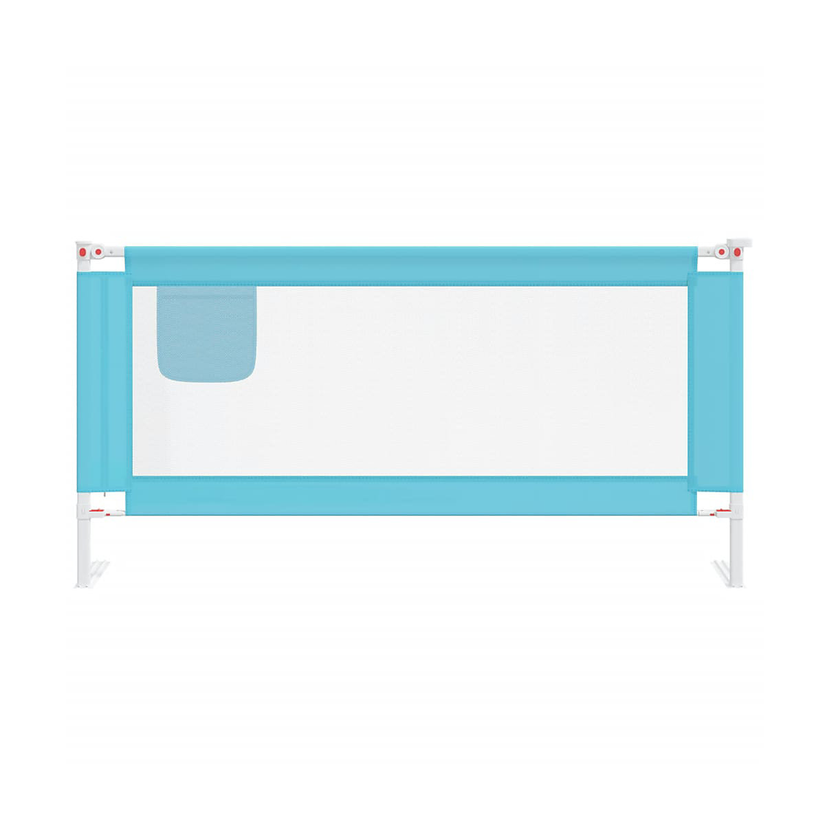 Kleinkind-Bettschutzgitter Blau 180x25 cm Stoff